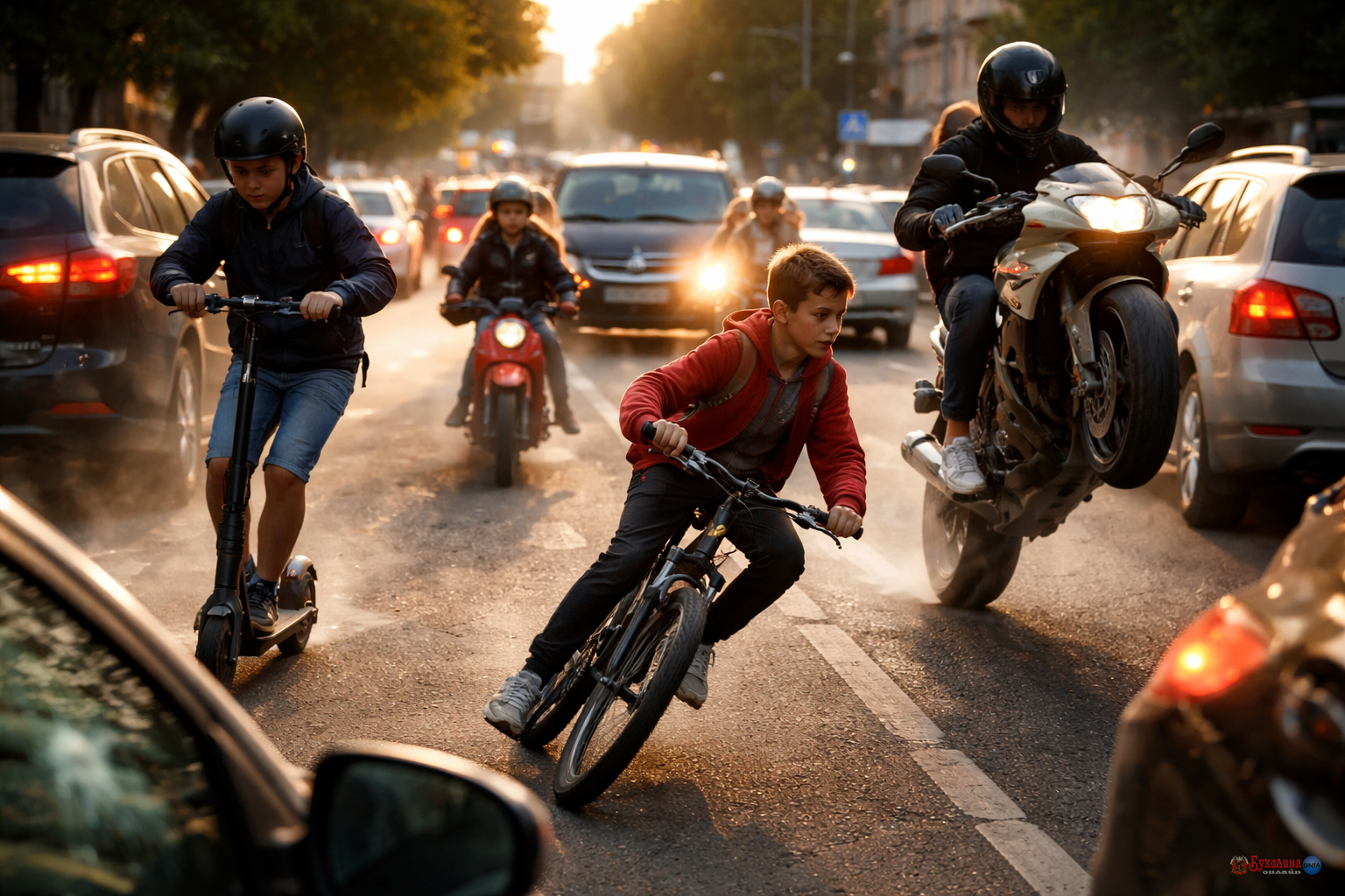 УВАГА НА БУКОВИНІ: дороги атакують діти на двоколісних