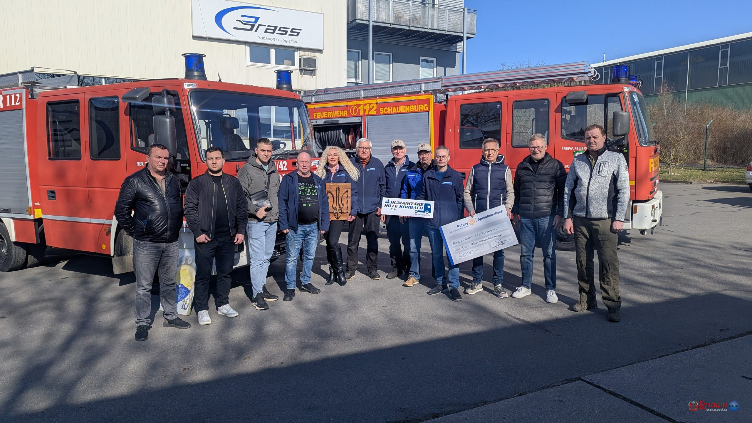 Буковинські волонтери привезли з Німеччини пожежні автомобілі та гуманітарну допомогу (відео)